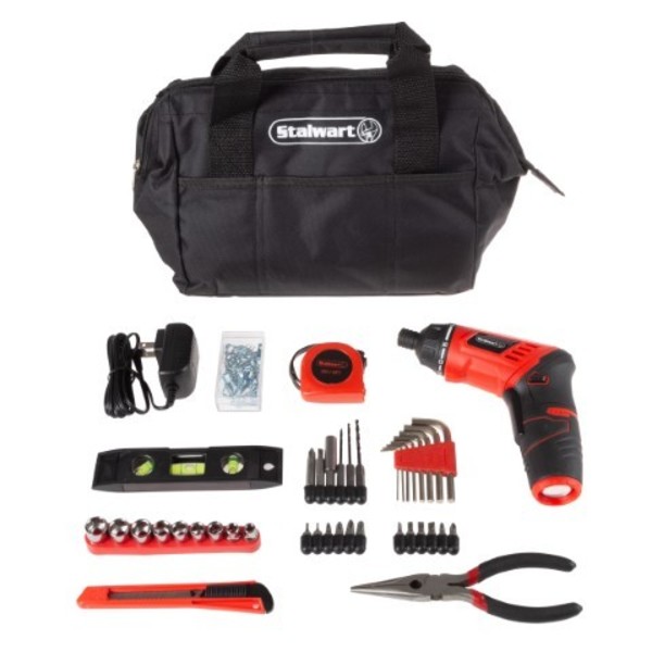 Fleming Supply 3.6V Cordless Drill, Rechargeable Lithium-Ion Battery, 121-piece Accessory Set with Bits, Drivers 147550NHS